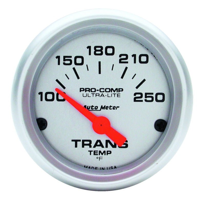 AutoMeter - Autometer Ultra-Lite 52mm 100-250 Degree F Mechanical Transmission Temperature Gauge - Demon Performance