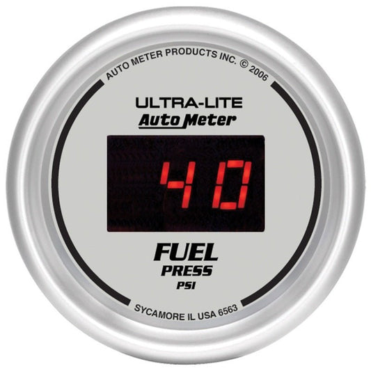 AutoMeter - Autometer Ultra-Lite 52MM 5-100 PSI Digital Fuel Pressure Gauge - Demon Performance