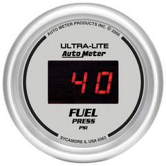 AutoMeter - Autometer Ultra-Lite 52MM 5-100 PSI Digital Fuel Pressure Gauge - Demon Performance