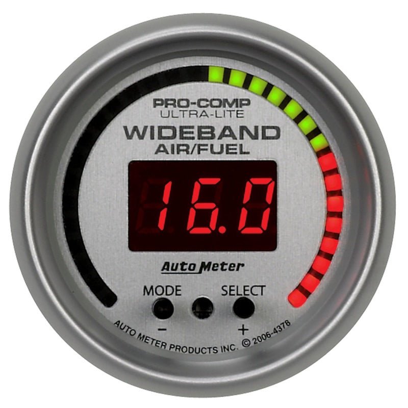 AutoMeter - Autometer Ultra-Lite 52mm Wideband Air/Fuel Gauge - Demon Performance