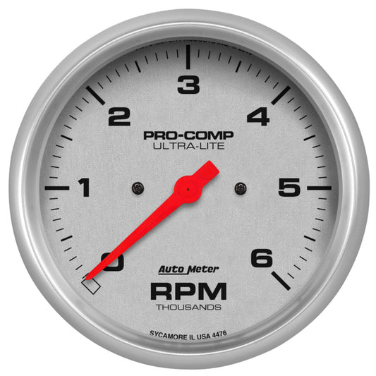 AutoMeter - AutoMeter Ultra-Lite 5in. 0-6K RPM In-Dash Tachometer Gauge - Demon Performance