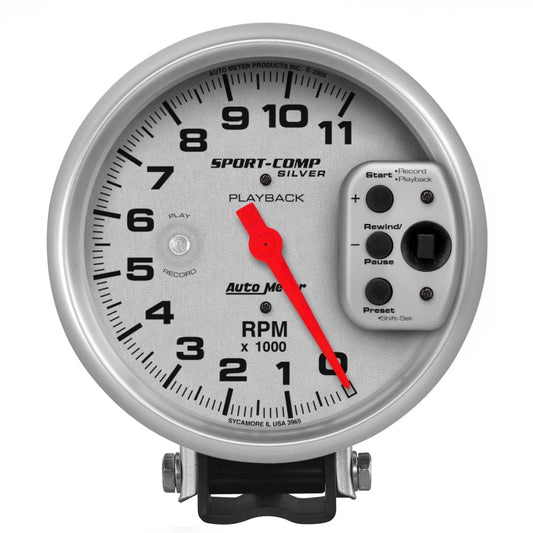 AutoMeter - Autometer Ultra-Lite 5in Pedestal Playback Tachometer 0-11000 RPM - Demon Performance