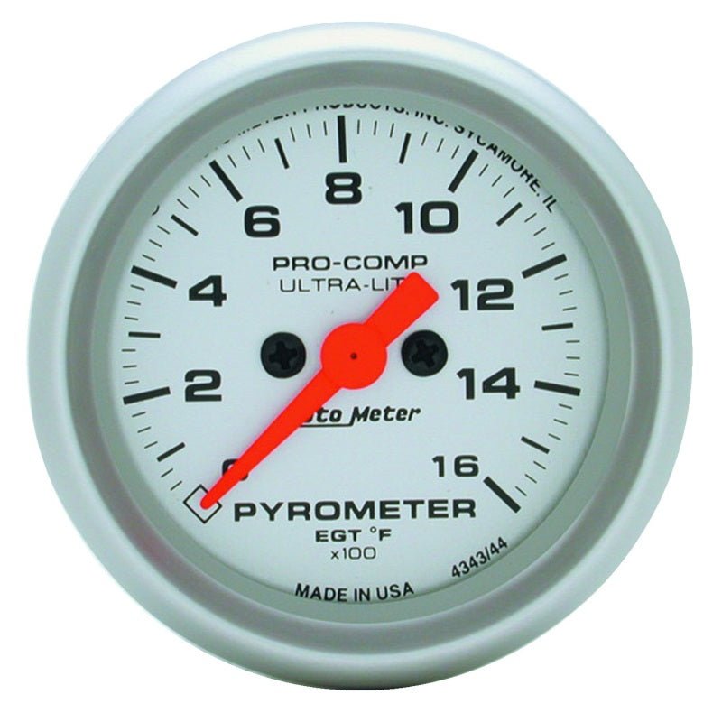 AutoMeter - Autometer Ultra-Lite 60mm 0-1600 Deg F Digital Stepper Motor Electronic EGT Gauge - Demon Performance