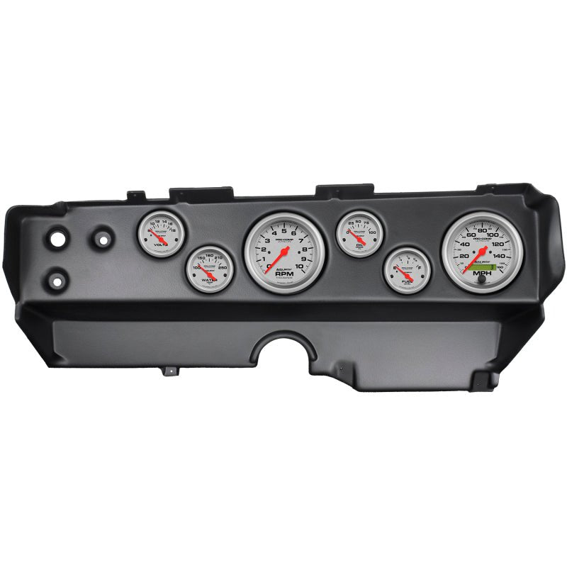 AutoMeter - Autometer Ultra-Lite 70-74 E-Body/Cuda/Challenger Dash Kit 6pc Tach / MPH / Fuel / Oil / WTMP / Volt - Demon Performance