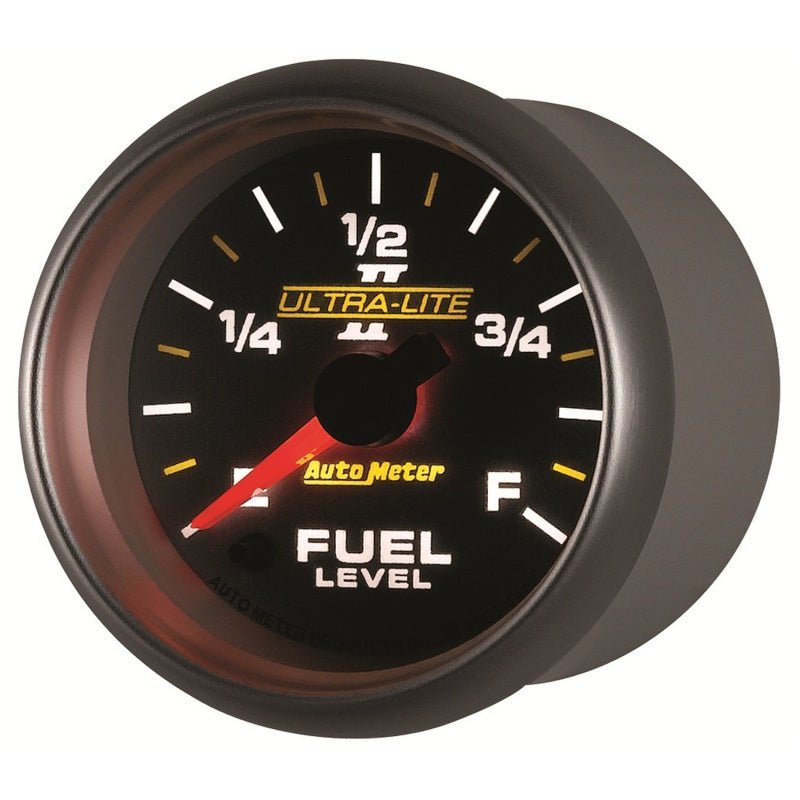 AutoMeter - Autometer Ultra-Lite II 2-1/16in 0-280 Ohm Programmable Fuel Level Gauge - Demon Performance