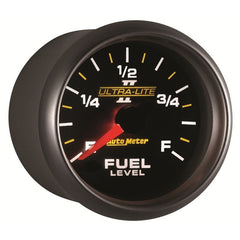 AutoMeter - Autometer Ultra-Lite II 2-1/16in 0-280 Ohm Programmable Fuel Level Gauge - Demon Performance