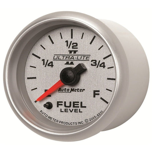 AutoMeter - Autometer Ultra-Lite II 2-1/16in 0-280 Ohm Programmable Fuel Level Gauge - Demon Performance