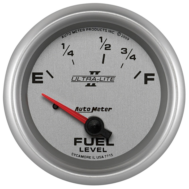 AutoMeter - Autometer Ultra-Lite II 2 5/8in 73E-10F SSE Fuel Level Gauge - Demon Performance