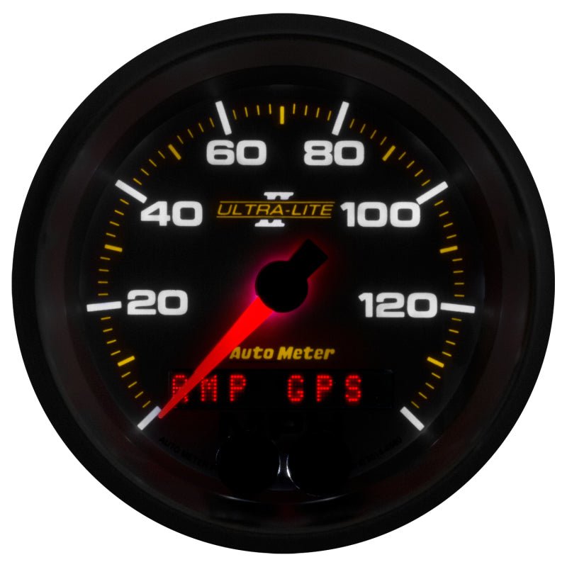 AutoMeter - Autometer Ultra-Lite II 3-3/8in 0-140MPH In-Dash Electronic GPS Programmable Speedometer - Demon Performance