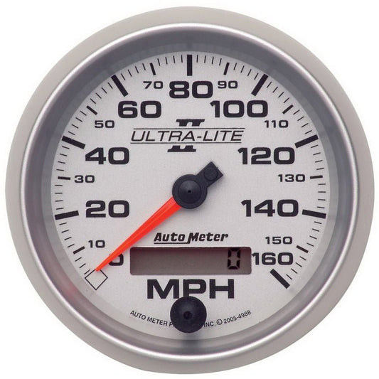 AutoMeter - Autometer Ultra-Lite II 3-3/8in 0-160MPH Electronic Programmable Speedometer - Demon Performance