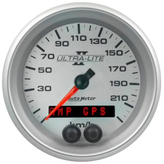 AutoMeter - Autometer Ultra-Lite II 3-3/8in. 225KM/H (GPS) Speedometer Gauge - Demon Performance