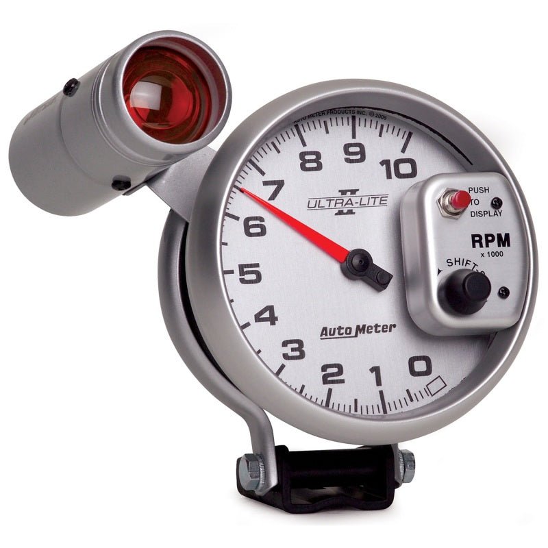 AutoMeter - Autometer Ultra-Lite II 5 Inch 10000 RPM Tach w/ Shift Light - Demon Performance