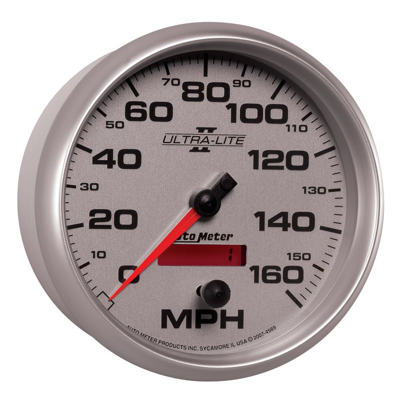 AutoMeter - Autometer Ultra-Lite II 5 Inch 160 MPH FSE Programmable Speedometer - Demon Performance