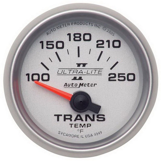 AutoMeter - Autometer Ultra-Lite II 52mm 100-250 Deg F Short Sweep Electric Transmission Temperature Gauge - Demon Performance