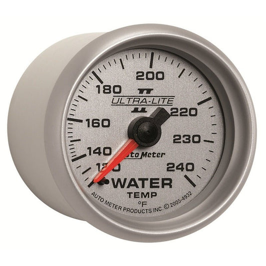 AutoMeter - Autometer Ultra-Lite II 52mm 120-240 Deg F Mechanical Water Temp Gauge - Demon Performance