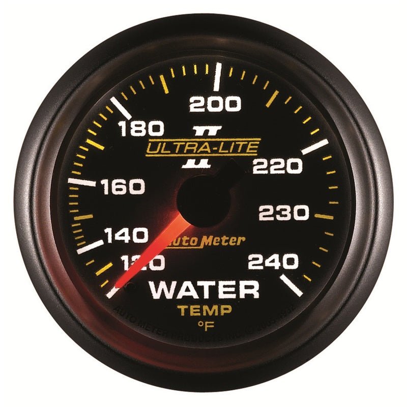 AutoMeter - Autometer Ultra-Lite II 52mm 120-240 Deg F Mechanical Water Temp Gauge - Demon Performance