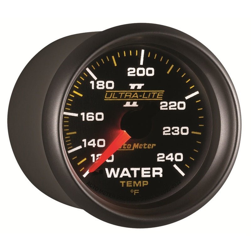 AutoMeter - Autometer Ultra-Lite II 52mm 120-240 Deg F Mechanical Water Temp Gauge - Demon Performance