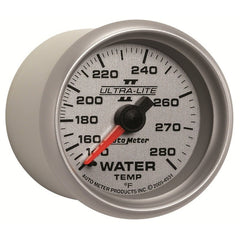 AutoMeter - Autometer Ultra-Lite II 52mm 140-280 Deg F Mechanical Water Temp Gauge - Demon Performance