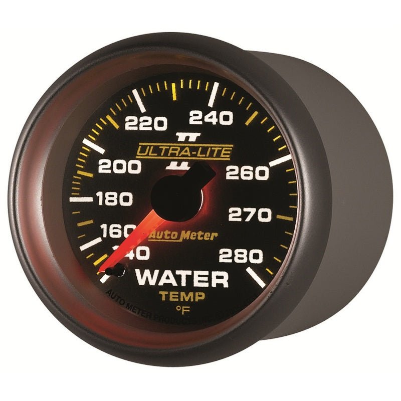 AutoMeter - Autometer Ultra-Lite II 52mm 140-280 Deg F Mechanical Water Temp Gauge - Demon Performance