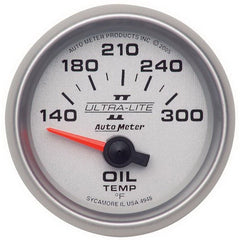 AutoMeter - Autometer Ultra-Lite II 52mm 140-300 Deg F Electric Oil Temp Gauge - Demon Performance