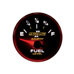 AutoMeter - Autometer Ultra-Lite II 52mm 240-33 OHMS Short Sweep Electronic Fuel Level Gauge - Demon Performance