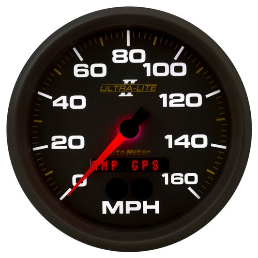 AutoMeter - Autometer Ultra-Lite II 5in 0-140MPH In-Dash Electronic GPS Programmable Speedometer - Demon Performance