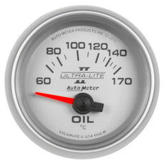 AutoMeter - Autometer Ultra-Lite II Gauge Oil Temp 2 1/16in 60-170f Electric Ultra-Lite II - Demon Performance