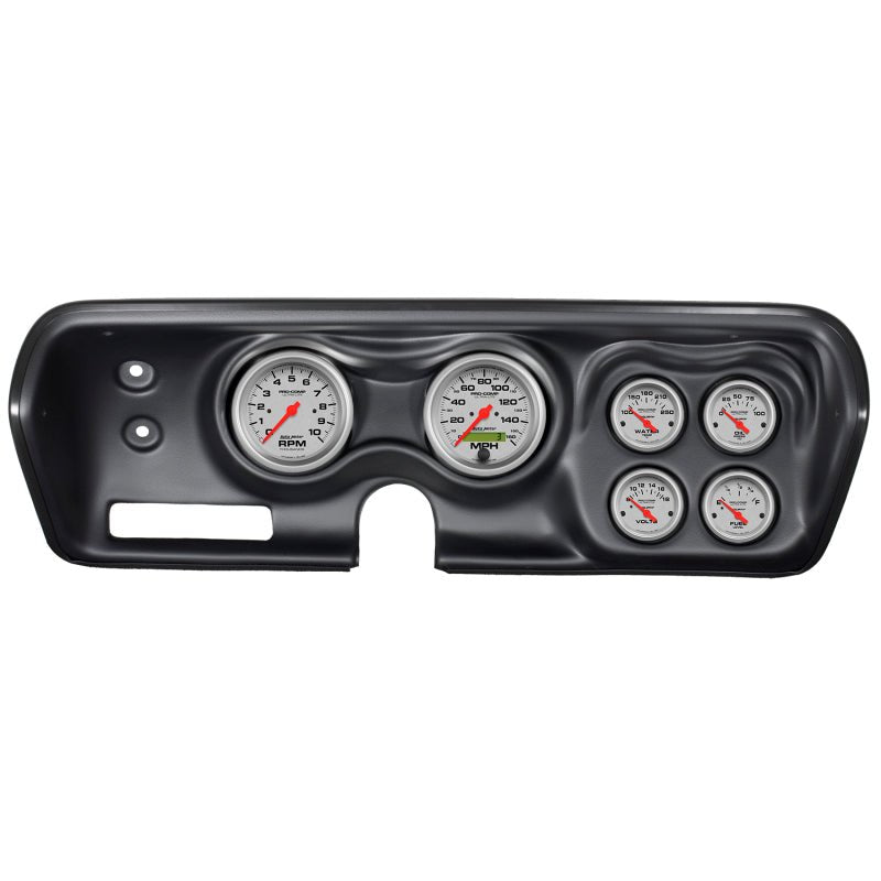 AutoMeter - Autometer Ultra-Lite Kit 71-74 Charger/ GTX/ Road Runner Dash Kit 6pc Tach/MPH/Fuel/Oil/WTMP/Volt - Demon Performance