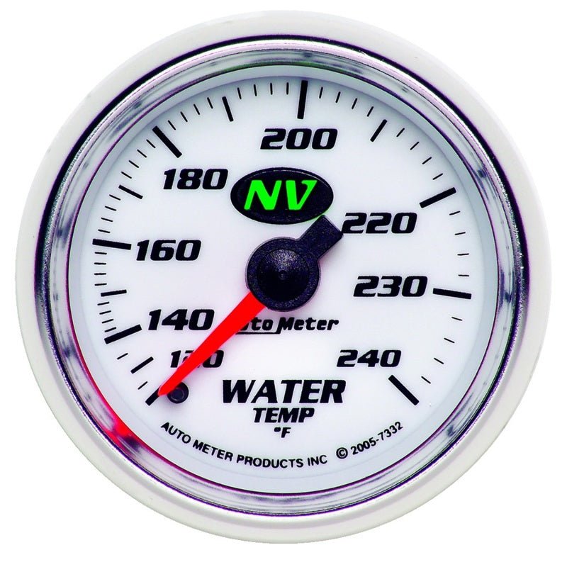 AutoMeter - Autometer Water Temp NV 2-1/16in 120-240 Deg F Mechanical Gauge - Demon Performance