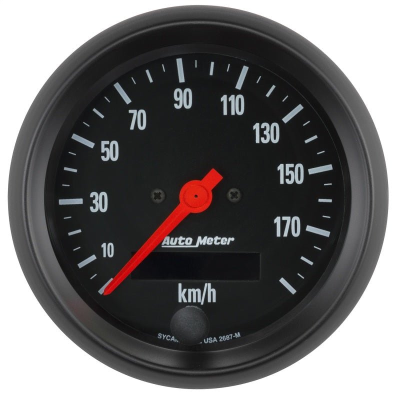 AutoMeter - Autometer Z-Series 0-190KM/H 3-3/8in Electric Prog. Speedometer W/ LCD ODO Gauge - Demon Performance