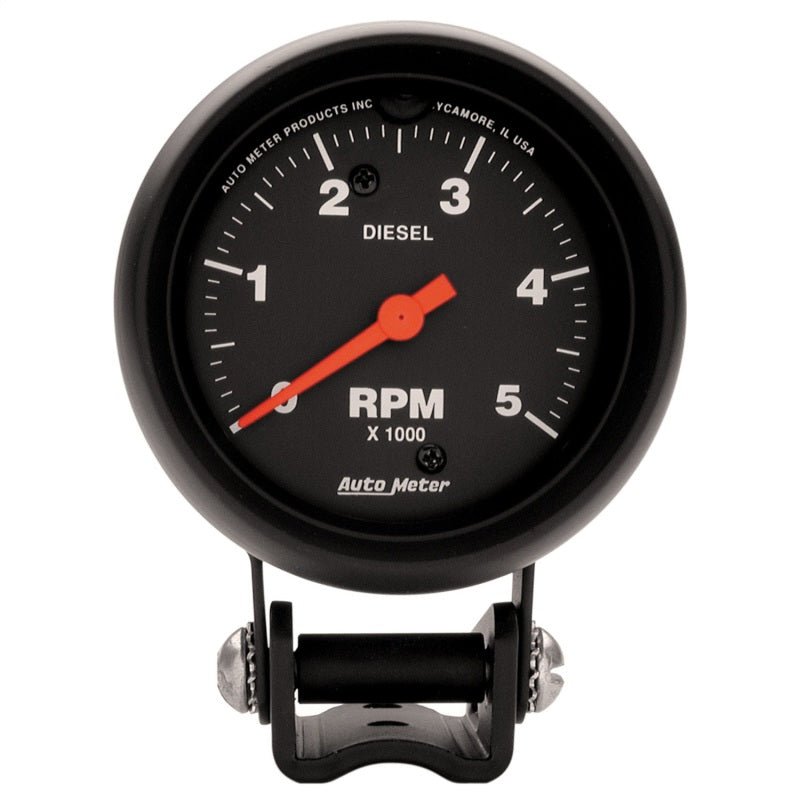 AutoMeter - Autometer Z-Series 2-5/8in 5K RPM Diesel Pedestal Tachometer Gauge - Demon Performance