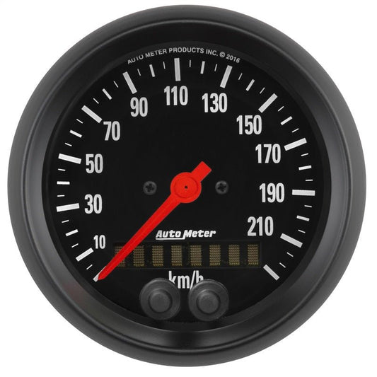 AutoMeter - Autometer Z Series 3-3/8in 0-225KM/H (GPS) Speedometer Gauge - Demon Performance