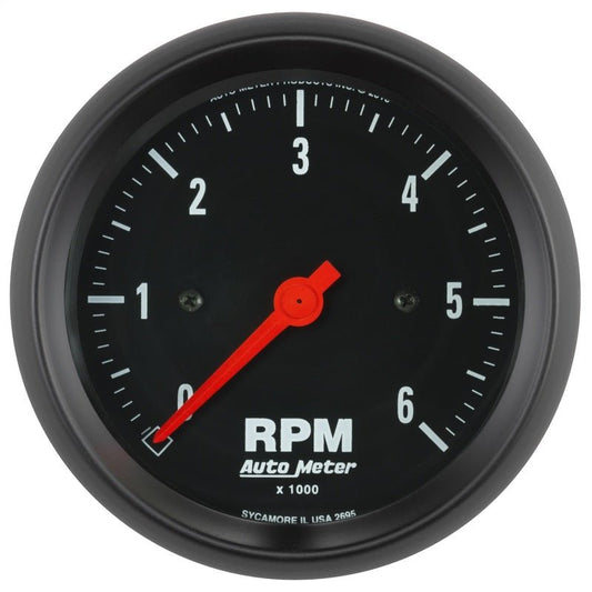 AutoMeter - Autometer Z-Series 3-3/8in. 0-6K RPM In-Dash Tachometer Gauge - Demon Performance