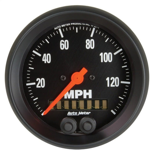 AutoMeter - Autometer Z Series 3-3/8in 140 MPH In-Dash Full Sweep GPS Speedometer - Demon Performance