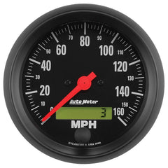 AutoMeter - Autometer Z-Series 3 3/8in 160 MPH Electric Speedometer w/ LCD Odometer - Demon Performance