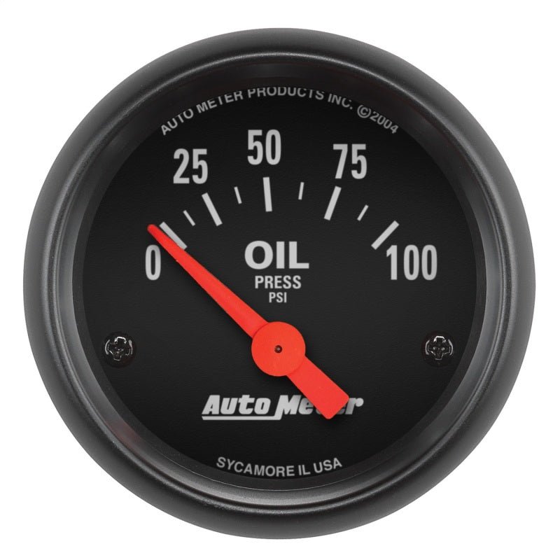 AutoMeter - Autometer Z-Series 52mm 0-100PSI Oil Pressure Gauge - Demon Performance