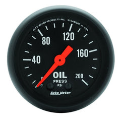 AutoMeter - Autometer Z Series 52mm 0-200 PSI Mechanical Oil Pressure Gauge - Demon Performance