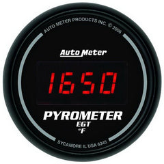 AutoMeter - Autometer Z Series 52mm 0-2000 Deg F Digital EGT/Pyrometer Gauge - Demon Performance