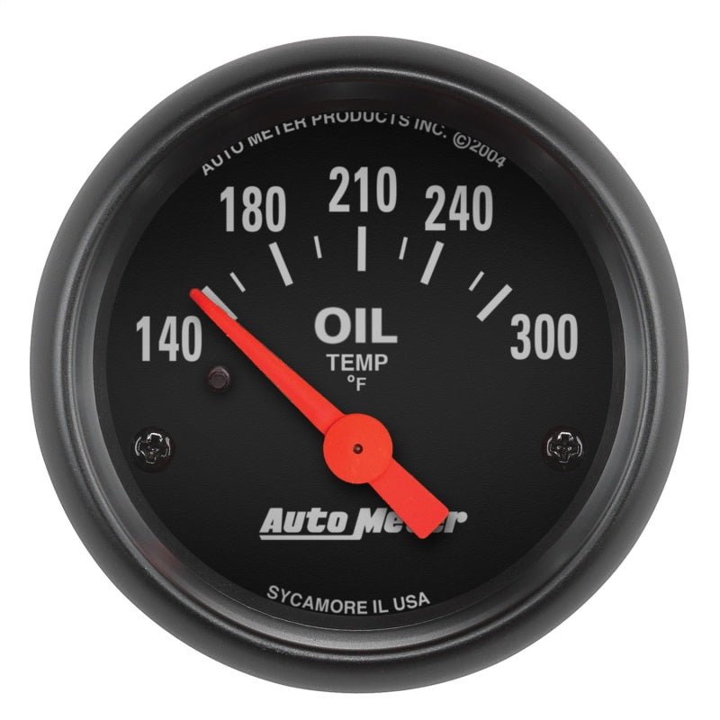 AutoMeter - Autometer Z-Series 52mm 140-300 Degrees F Electric Oil Temp Gauge - Demon Performance