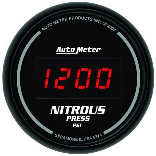 AutoMeter - Autometer Z Series 52mm Digital 0-1600 PSI Nitrous Pressure Gauge - Demon Performance