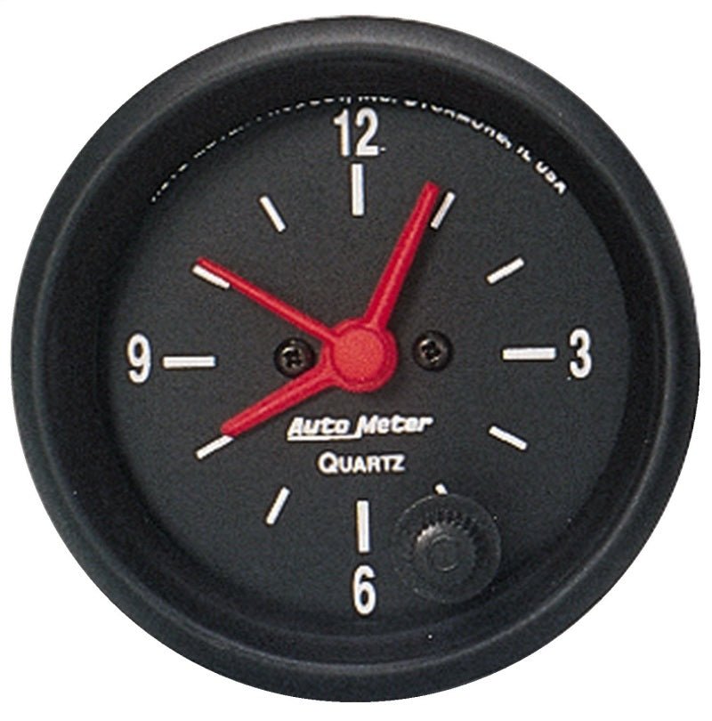 AutoMeter - Autometer Z Series 52mm Electric Clock - Demon Performance