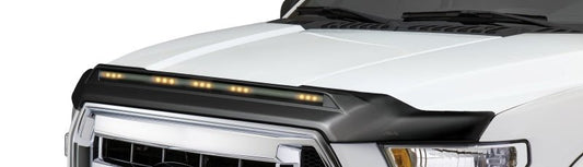 AVS - AVS 2019 Dodge Ram 1500 Aeroskin Low Profile Hood Shield w/ Lights - Black - Demon Performance