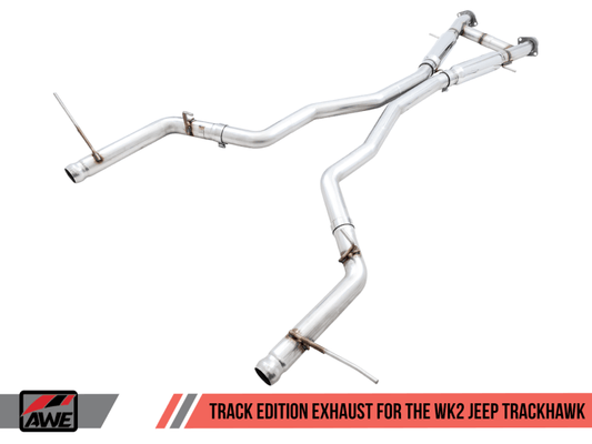 AWE Tuning - AWE Tuning 2020 Jeep Grand Cherokee SRT/Trackhawk Track Edition Exhaust - Use w/Stock Tips - Demon Performance