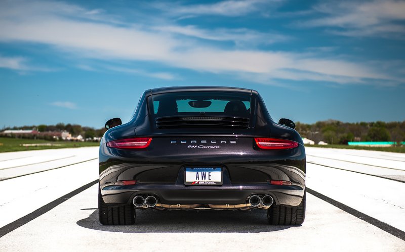 AWE Tuning - AWE Tuning 991 Carrera Performance Exhaust - Chrome Silver Tips - Demon Performance