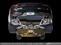 AWE Tuning - AWE Tuning Panamera 2/4 Touring Edition Exhaust (2014+) - w/Chrome Silver Tips - Demon Performance