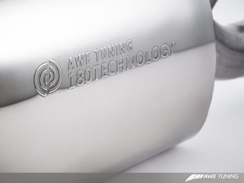 AWE Tuning - AWE Tuning Panamera 2/4 Track Edition Exhaust (2011-2013) - w/Chrome Silver Tips - Demon Performance