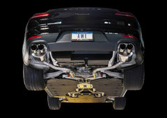 AWE Tuning - AWE Tuning Panamera 2/4 Track Edition Exhaust (2011-2013) - w/Chrome Silver Tips - Demon Performance