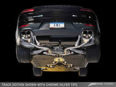 AWE Tuning - AWE Tuning Panamera 2/4 Track Edition Exhaust (2014+) - w/Chrome Silver Tips - Demon Performance