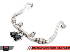 AWE Tuning - AWE Tuning Porsche 718 Boxster / Cayman Touring Edition Exhaust - Chrome Silver Tips - Demon Performance