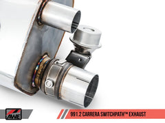 AWE Tuning - AWE Tuning Porsche 911 (991.2) Carrera / S SwitchPath Exhaust for PSE Cars - Chrome Silver Tips - Demon Performance